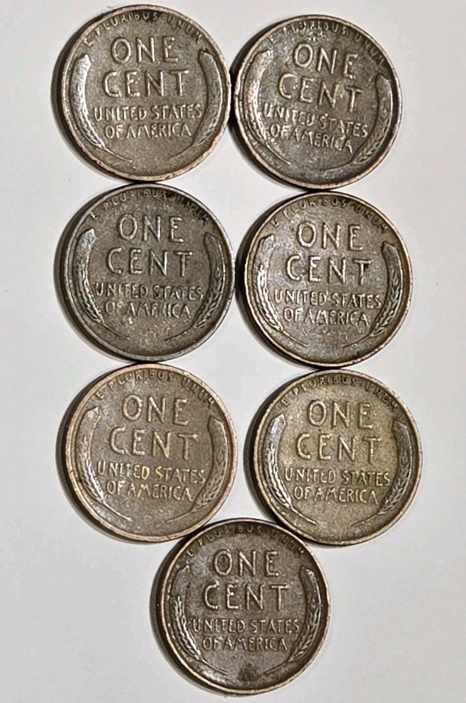13230394208 SET OF 8 WHEAT PENNIES LINCOLN CENT COINS 1930-1939 PLAIN 86+ YZ OLD