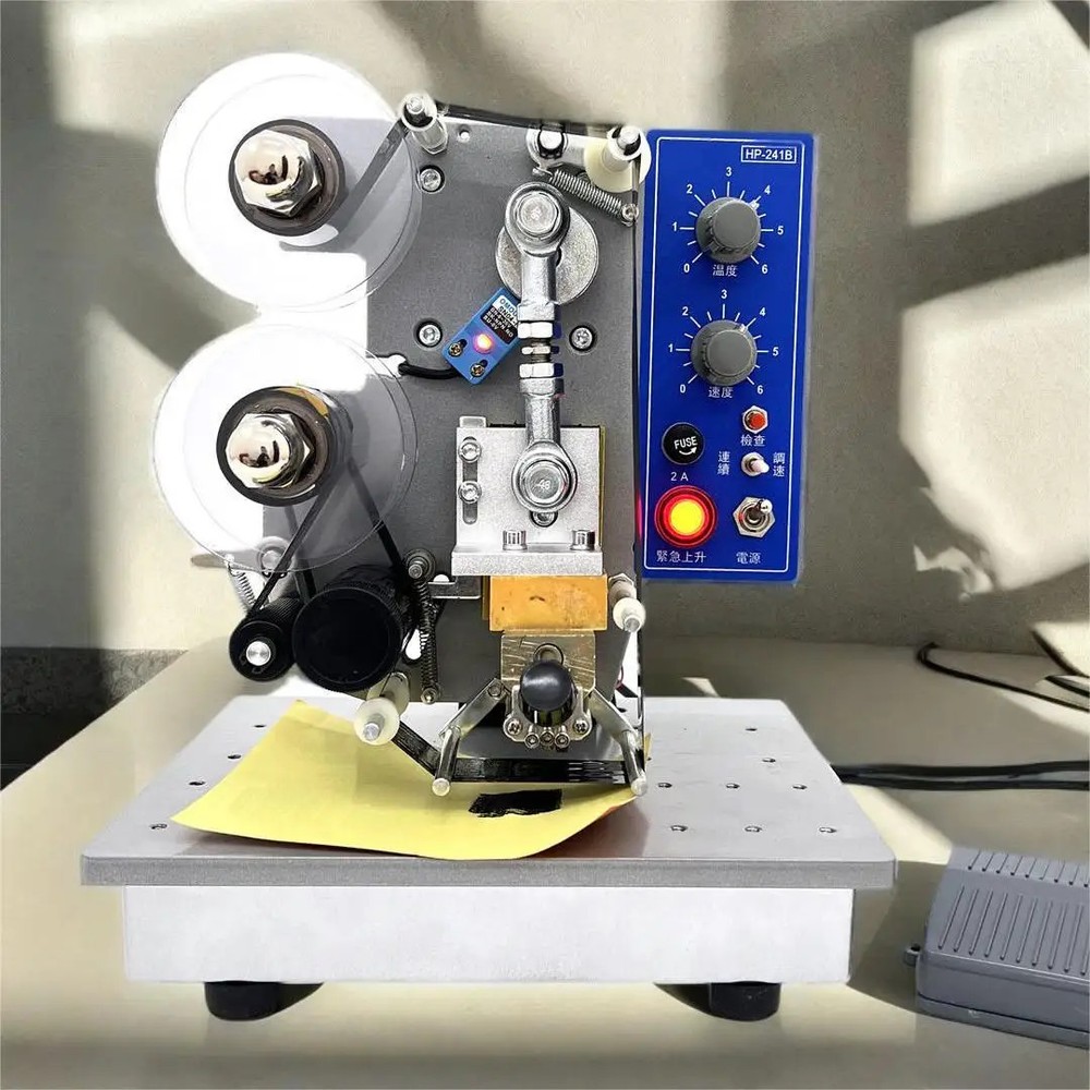 Semi-automatic Electric Hot Stamp Ribbon Code Printer Ribbon Coder HP-241B 220v