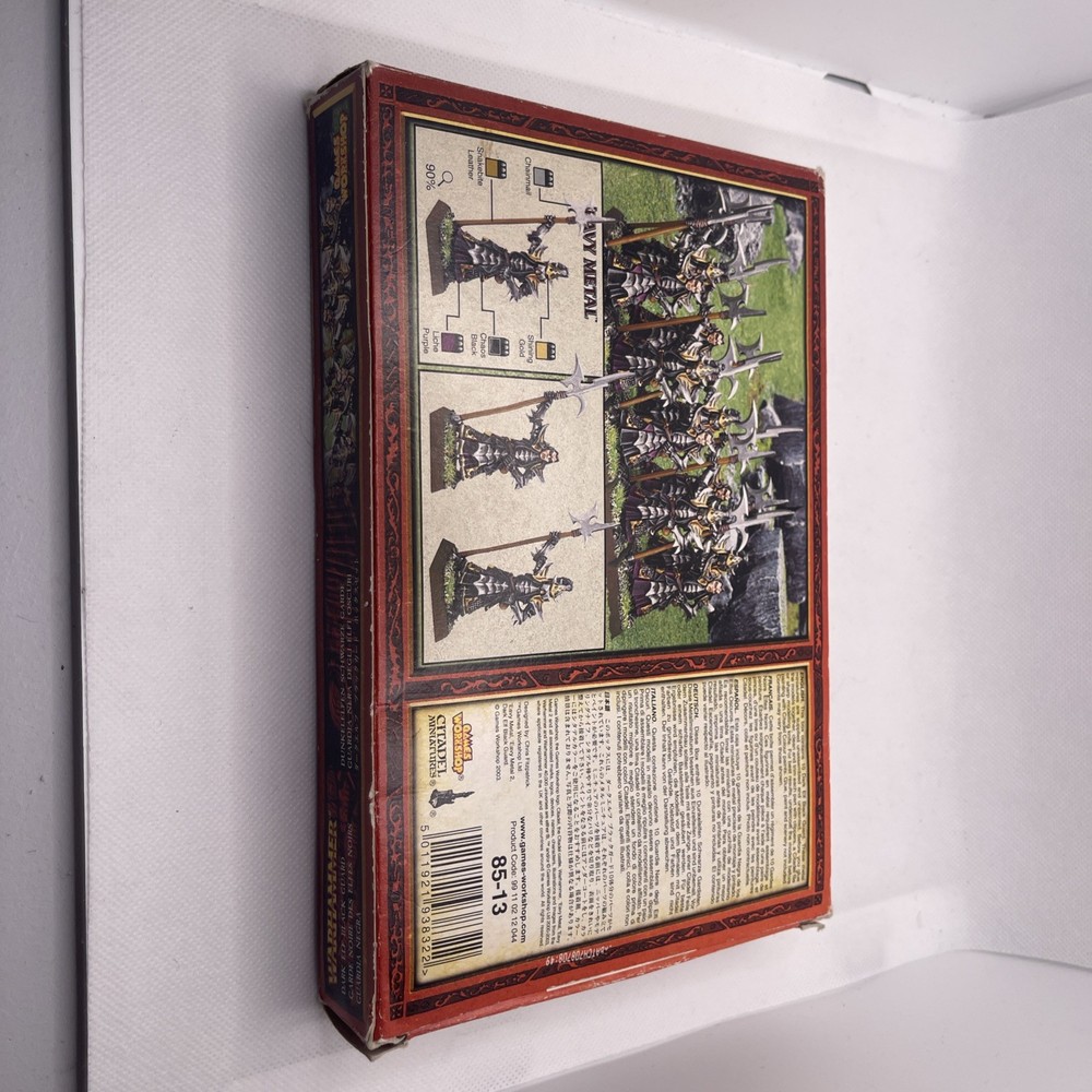 Games Workshop - Warhammer Dark Elf Black Guard Regiment BOX ONLY OOP