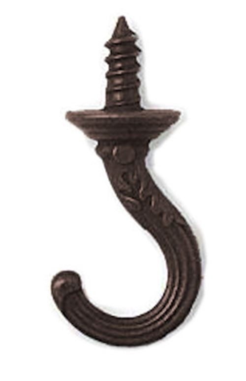 Fancy Cup or Key Hook 1-3/4" Bronze