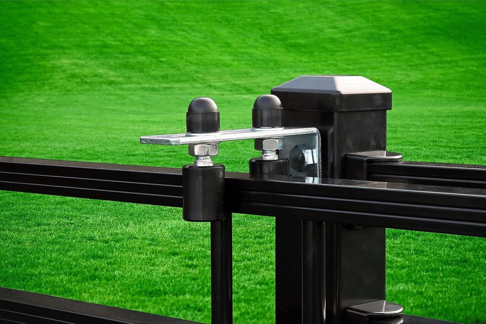 Compact Sliding Gate Guide with Weather-Resistant Bracket - No Assembly Needed