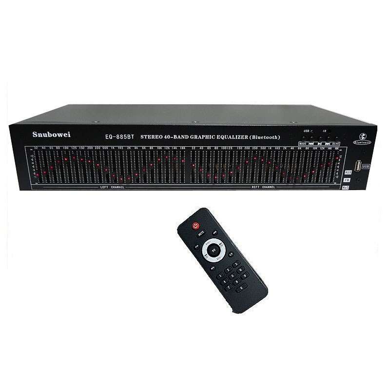 885BT 40-band Stereo Graphic EQ Bluetooth Equalizer Audio Receiver Support USB