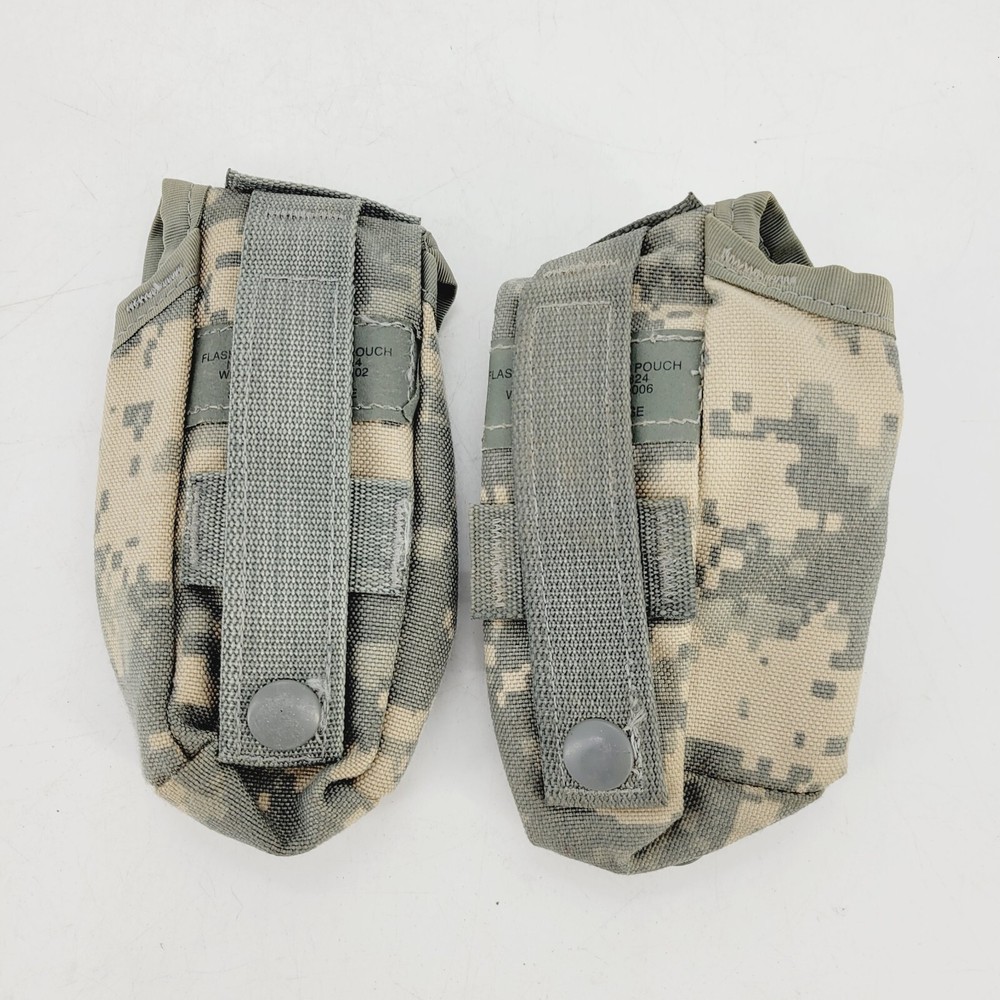 2 x USGI MOLLE ACU Flash Bang Pouch NSN Utility