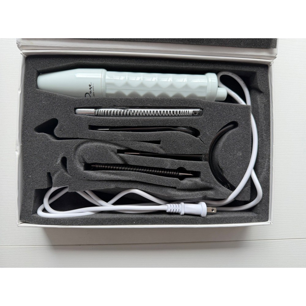 NuDerma Professional High Frequency Wand Neon Argon Missing 1 Attachment