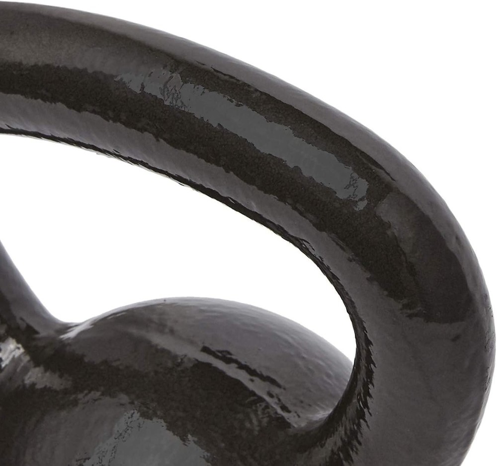 Solid Cast Iron Kettlebell 15 lbs - Portable & Reliable for Resistance Training