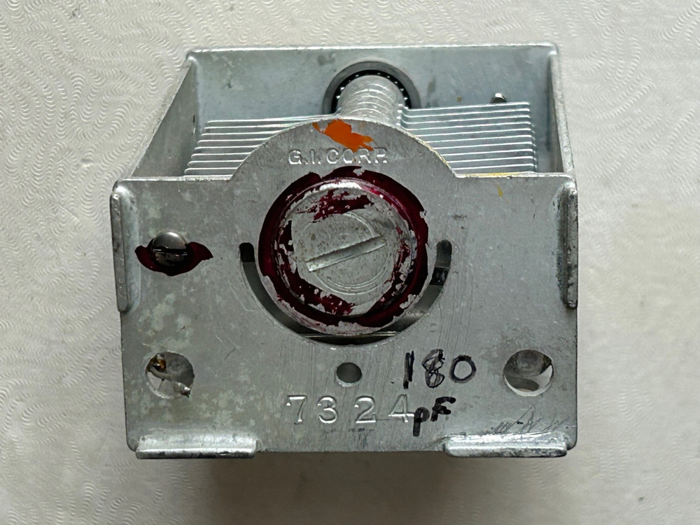 G.I. Corp 7324 Locking Air Variable Transmitting Capacitor (30-200pF @ 2kv)
