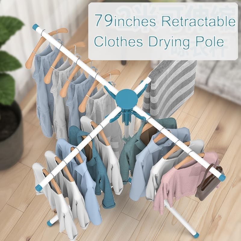 Clothes Drying Racks Height-Adjustable 52 Inches Updated Version Stainless Steel