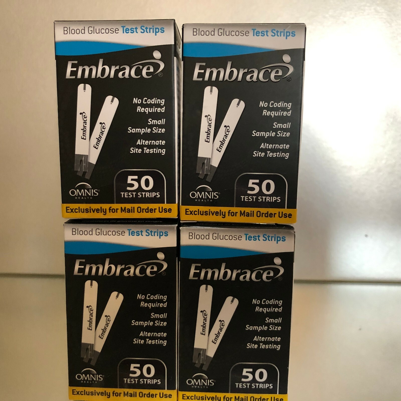 Embrace Blood Glucose Test Strips 200 CT. Exp 05/05/2025 Free and Shipping