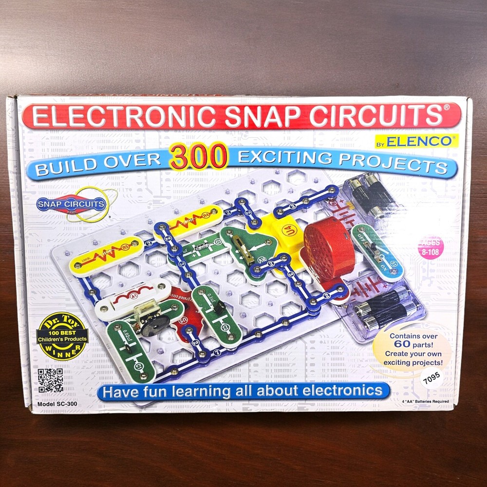Snap Circuits SC-300 Electronics Exploration Kit 300 Projects Home Schooling Ed