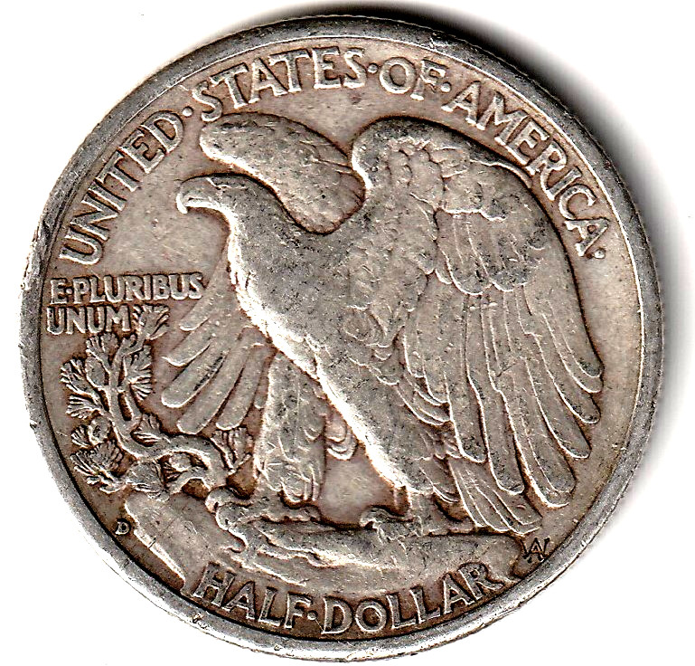 1943 D Walking Liberty Half Dollar