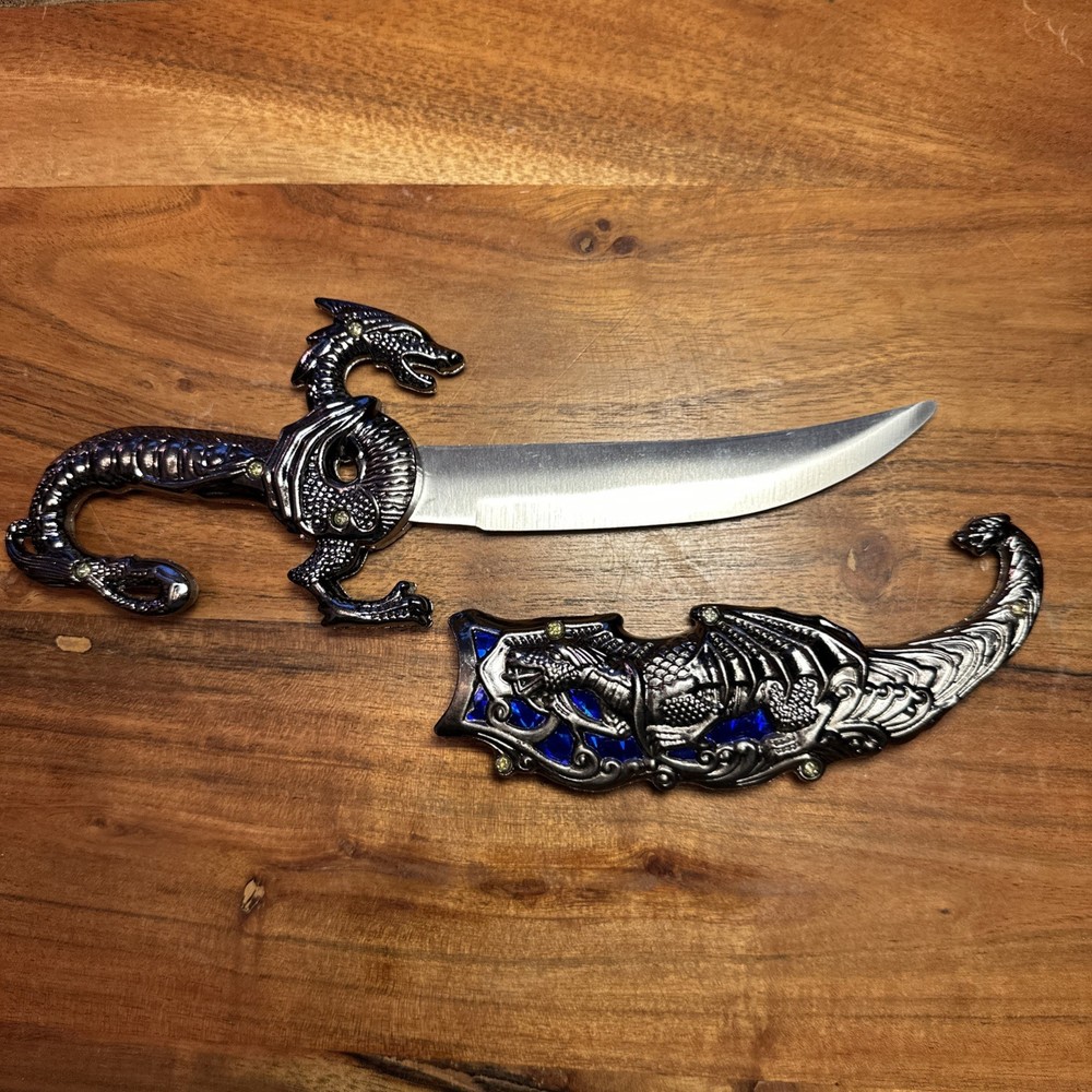 10” Dragon Display Knife - Blue