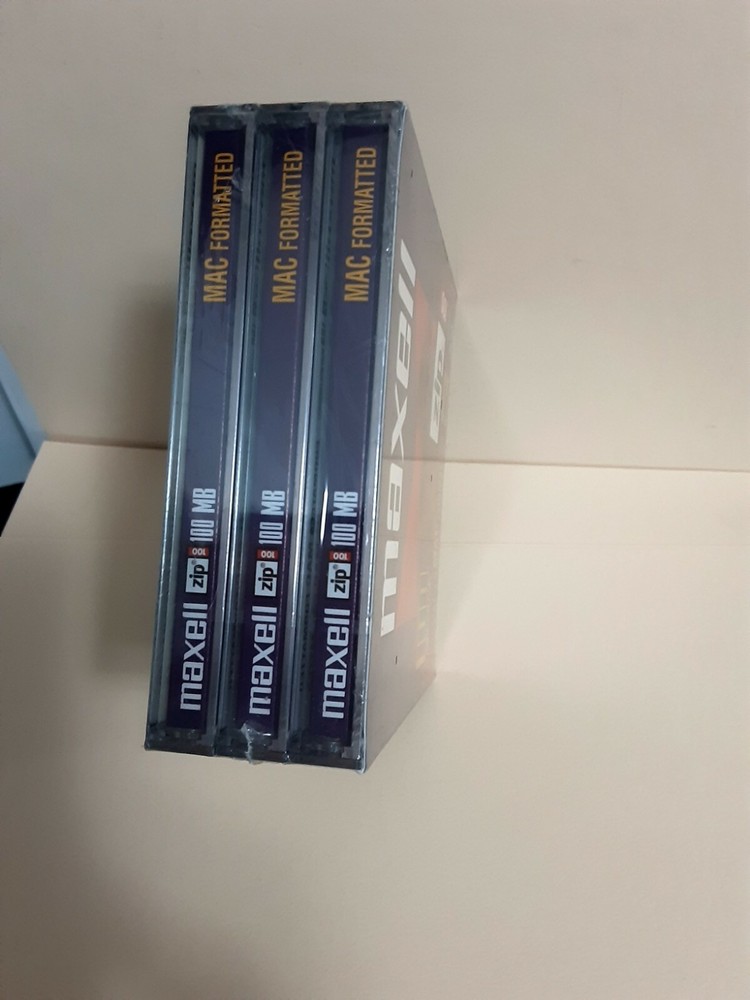 Maxell Zip Disk 100MB_Mac Formatted_3 Pack