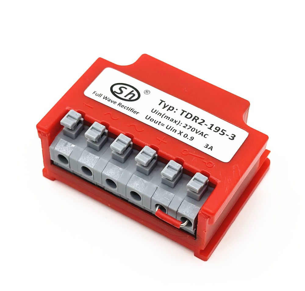 Typ TDR2-195-3 Full Wave brake Rectifier module AC270V Uout=Uin*0.9 3A