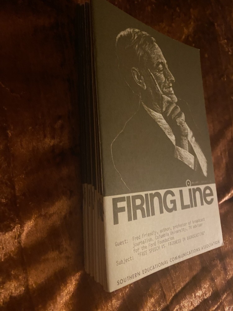 FIRING LINE Playbook Script Transcript 11 Booklets - Mint Condition 1970s