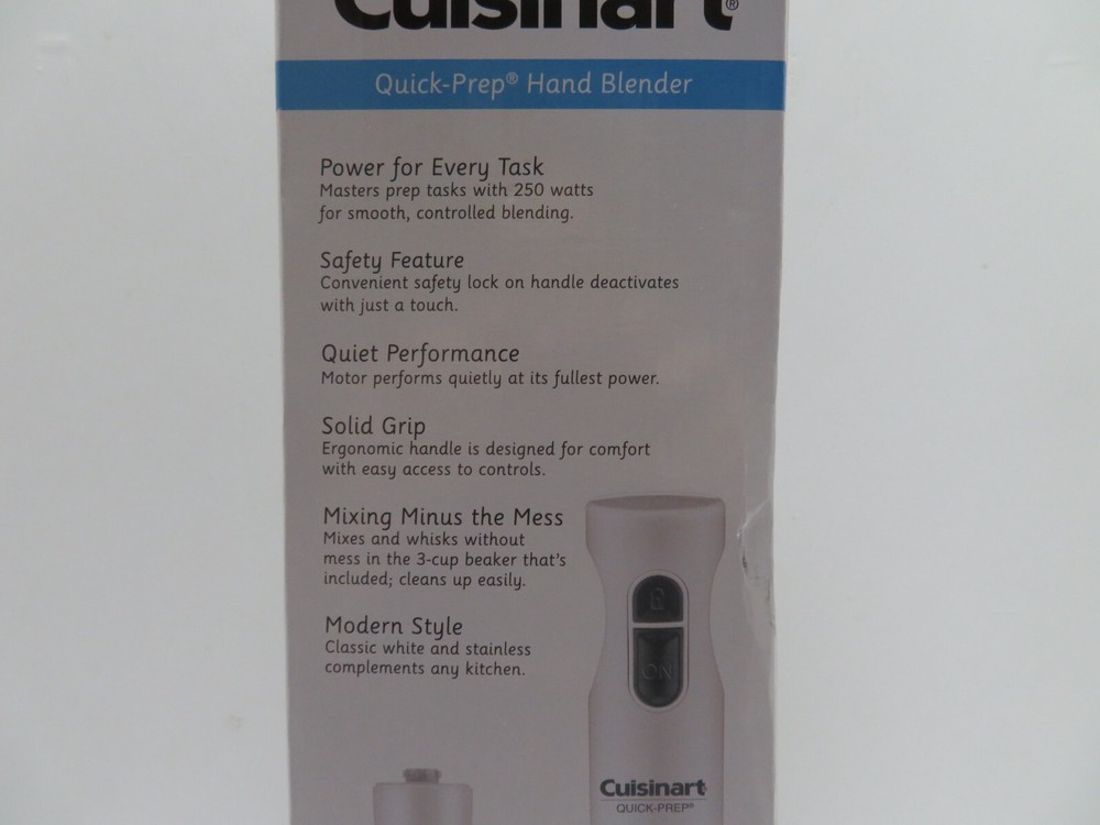 Cuisinart Quick-Prep Single-Speed Hand Blender - White - CHB-60TG
