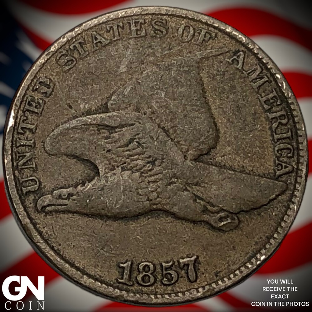 1857 Flying Eagle Cent Penny X9314