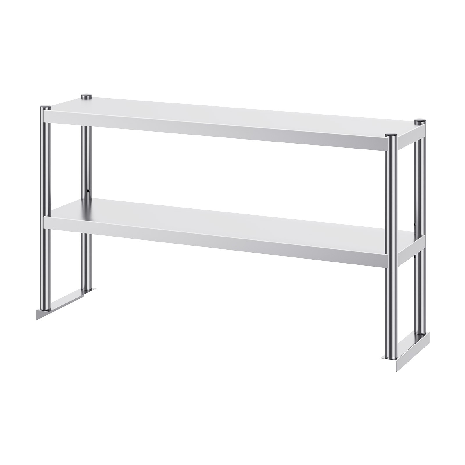 Uimoso Double 2-Tier Stainless Steel Overshelf 12"x72" for Prep Table