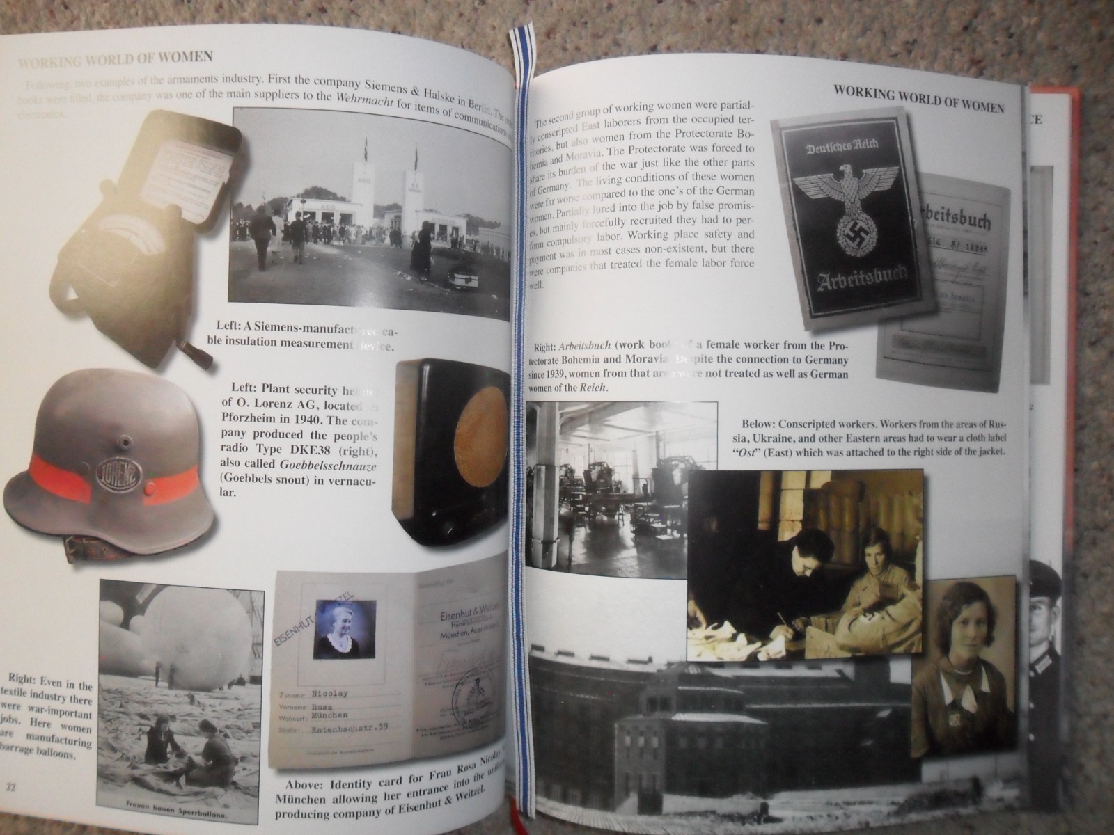 WWII German Women, Helferin Rot Kreuz womens organizations hard cover book.