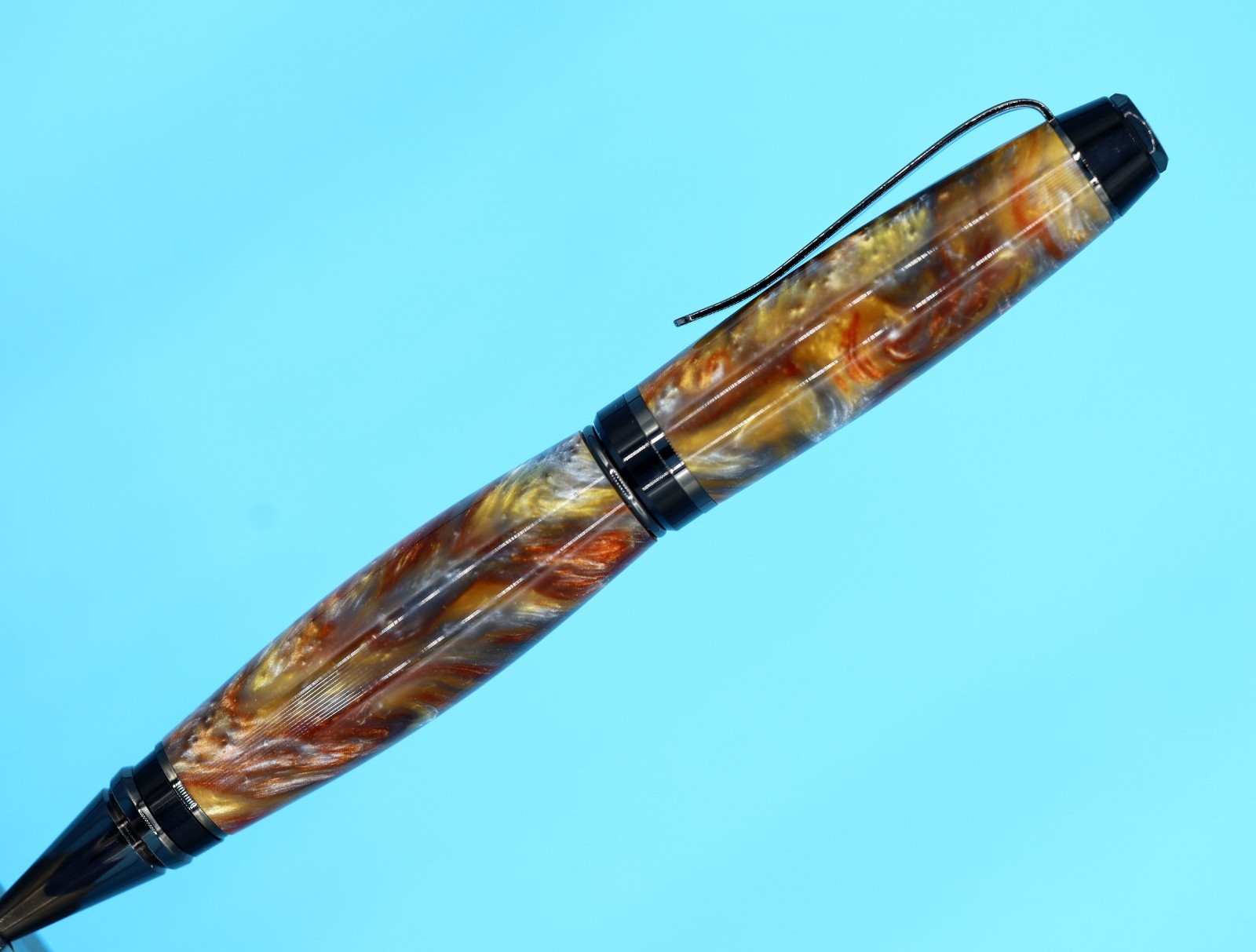 Popular Classic Cigar Ballpoint Pen in Gunmetal with Molten Metal Color #24