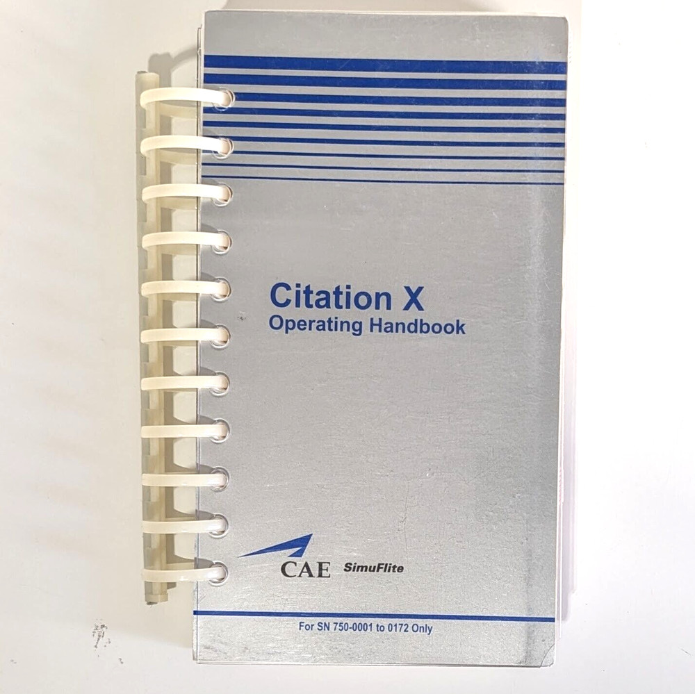 CAE SimuFlite | Citation X Operating Handbook, 2005