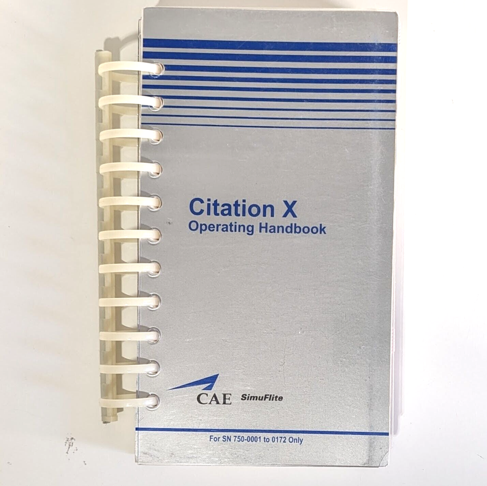 CAE SimuFlite | Citation X Operating Handbook, 2005