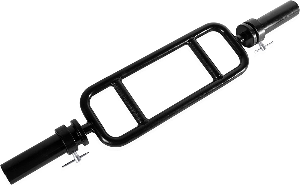 CAP Barbell 34" Solid Olympic Tricep Hammer Curl Weight Bar with Collars Black