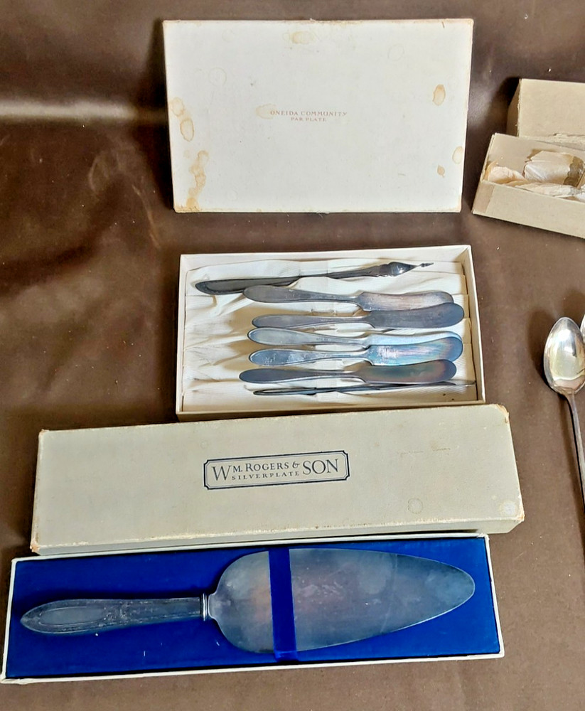 Vintage Silverware Bundle-16 PCS.- Serving Utensils, Ice Tea Spoons, etc.