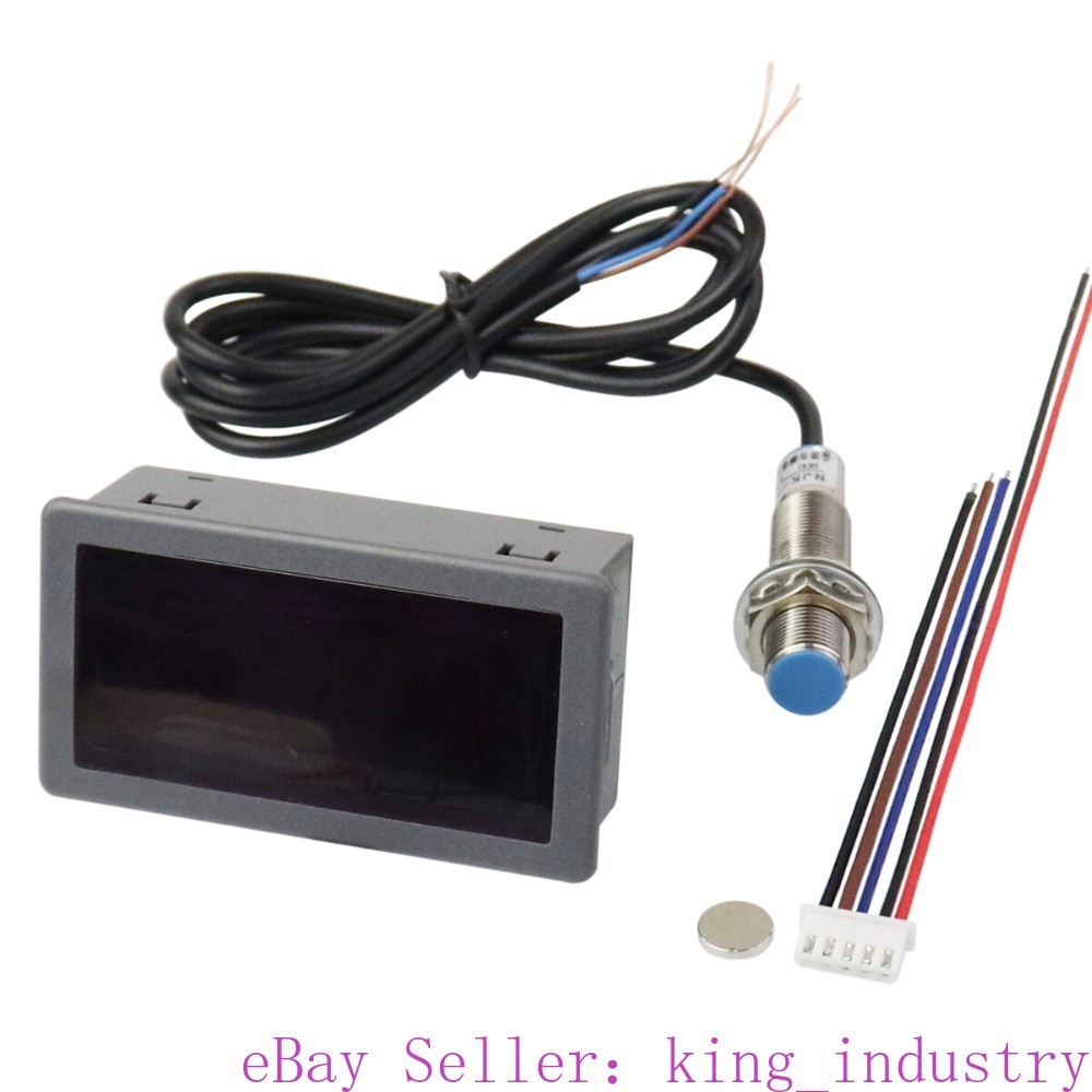 High Precision Digital Tachometer with Hall Sensor for Motor Speed Testing