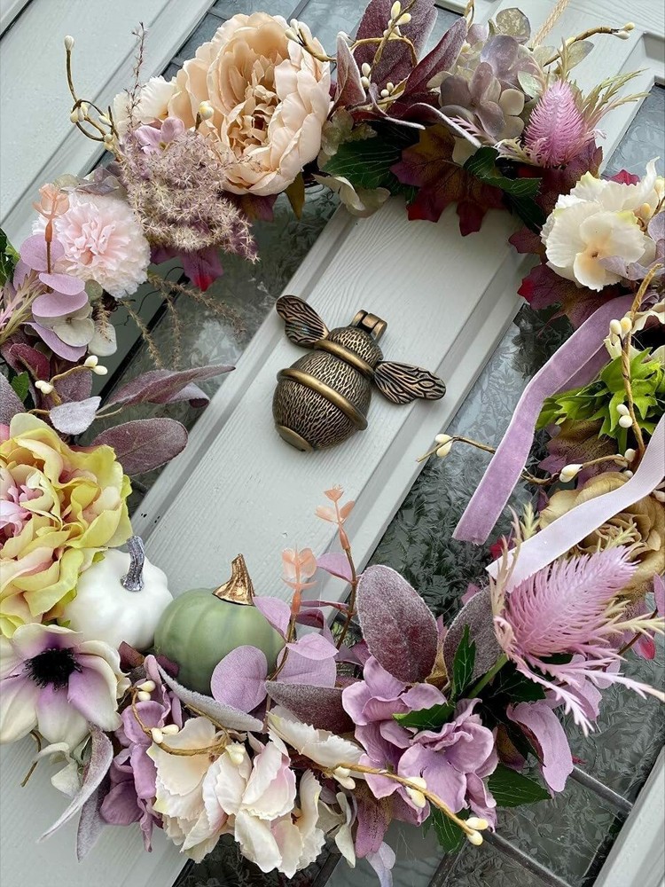 Bee Door Knocker for Front Door | Polished Solid Brass Bee | Brass Knockers old