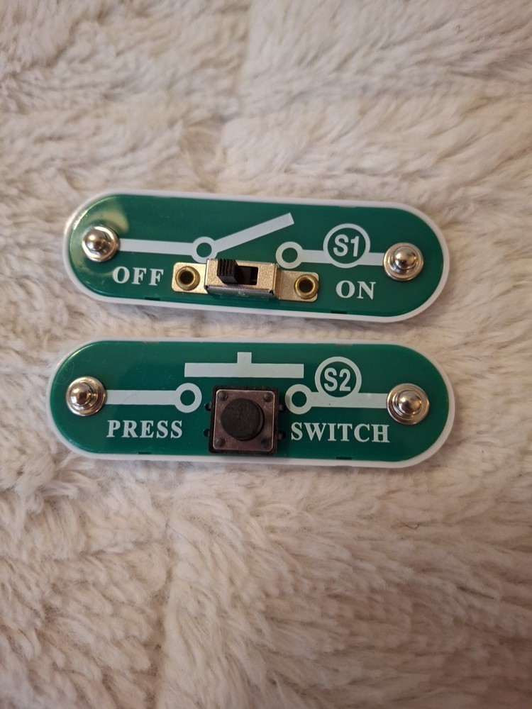 Snap Circuits Elenco S1 Slide Switch S2 Press Switch