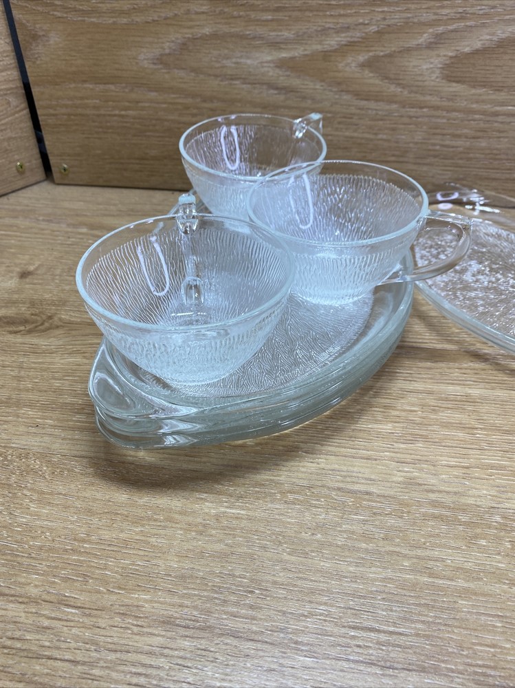 Hazelware Icelandic 8 Piece Snack Set. Complete Set Great Shape