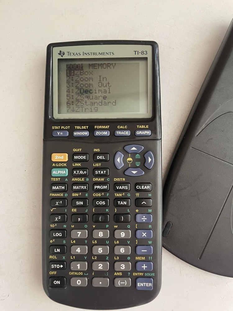 Texas Instruments TI-83 Handheld Graphing Calculator Tested Working