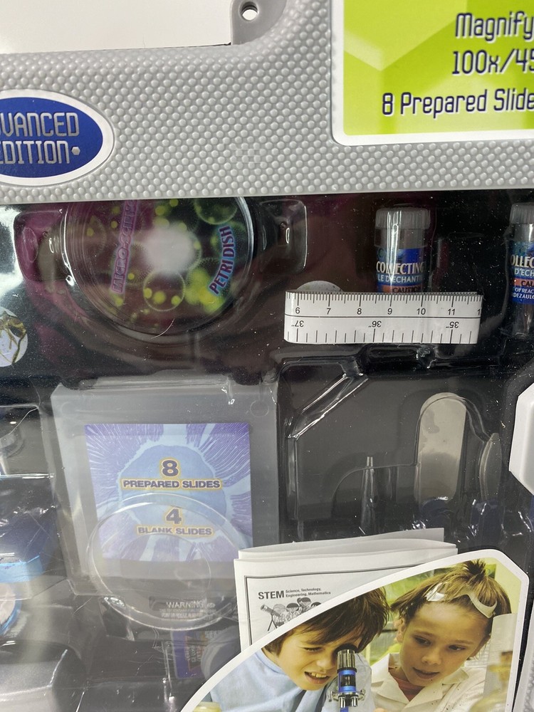 Deluxe Die-Cast 50 pc. Microscope Set Advanced Edition New