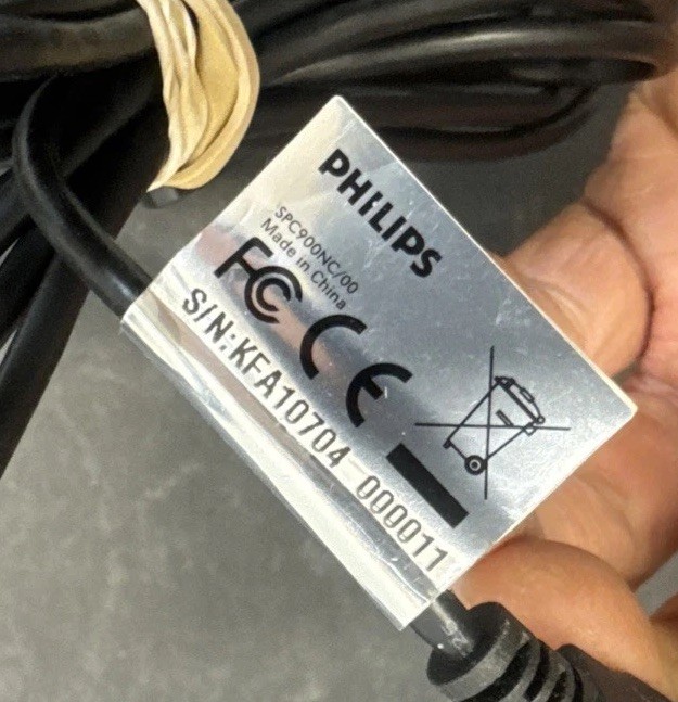 Philips SPC900NC USB Webcam PC Camera w/ Clip Stand