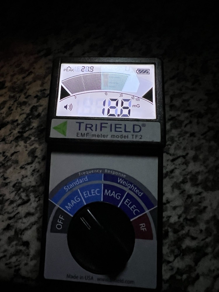 EMF Meter Model TF2 Handheld Detector for 3 Types of EM Fields, Tested & Working