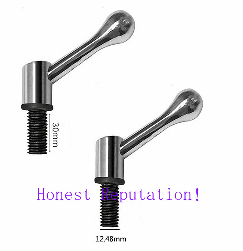 2pc Bridgeport Milling Machine Part Table Lock Bolt Mill Handle M1/2 Thread Tool