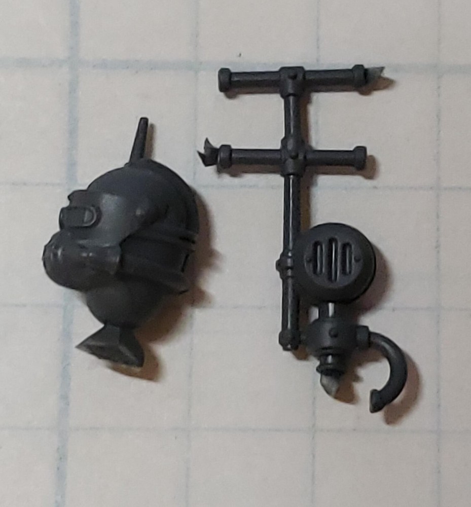 Warhammer 30k Solar Auxilia Bits Command Section Vox Interlock w Comms Helmet