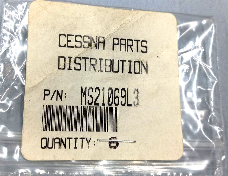 CESSNA Part # MS21069L3 NUTPLATE (6/PACK)