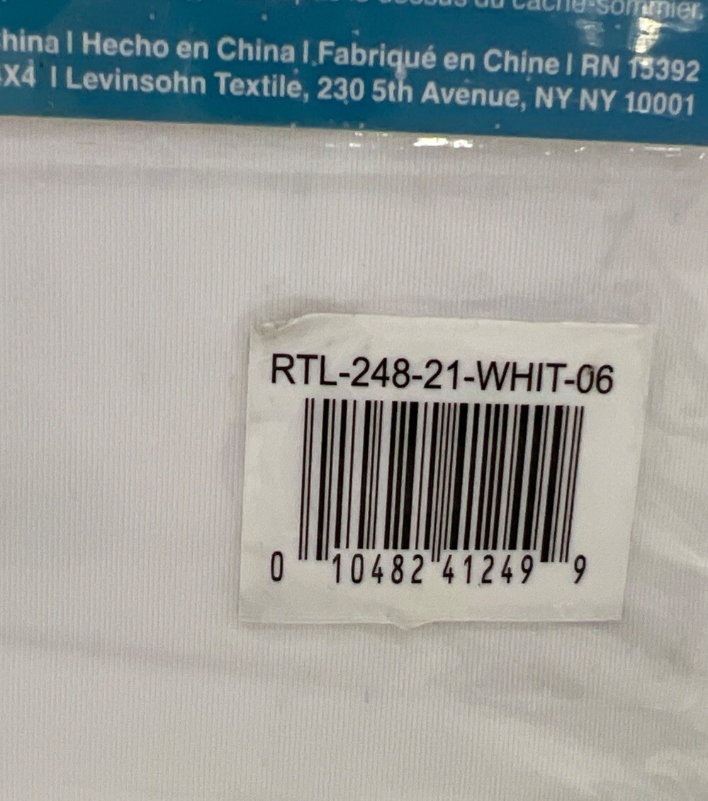 Twin XL Dorm Bed Skirt (Extra Long 21 Inch Drop) White Tailored Durable Design