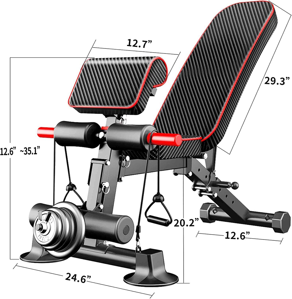 Adjustable Weight Bench Dumbbell Weight Bench Foldable Workout Bench for Gym