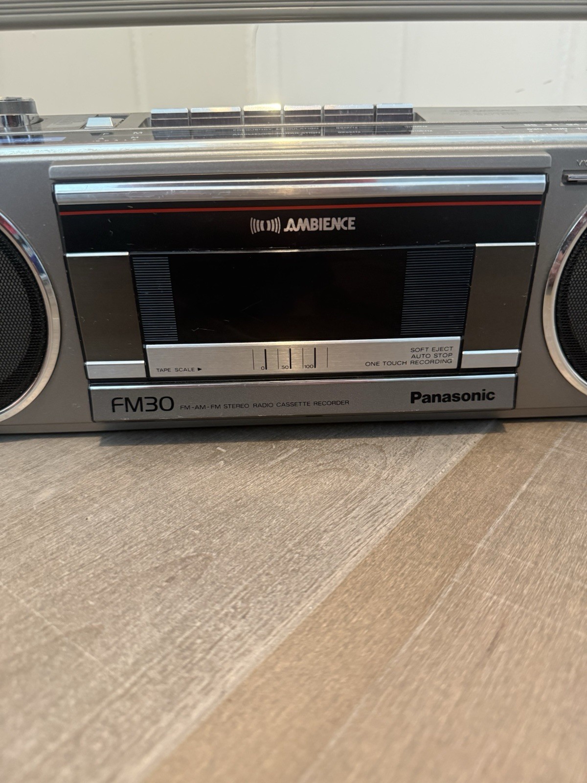 Panasonic RX-FM30 2-Way 4Speaker Ambience AM FM Stereo Cassette Recorder Boombox