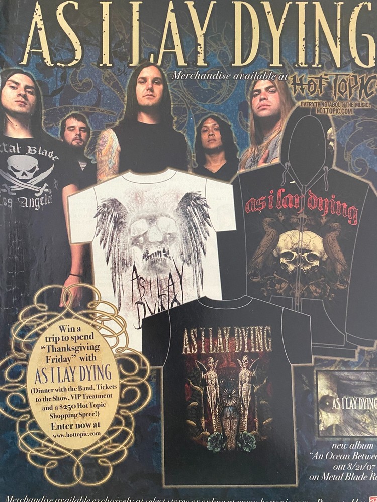 As I Lay Dying, Full Page Vintage Promotional Ad