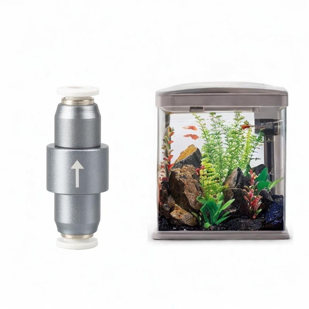 Fish Check Valve CO2 Line Regulator Diffuser CO2 Drop Checker for Non Backflow