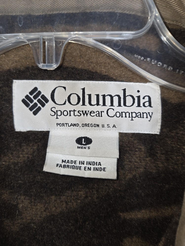 Columbia Gallatin Range Wool Blend Jacket Outfitter Camo Size Large