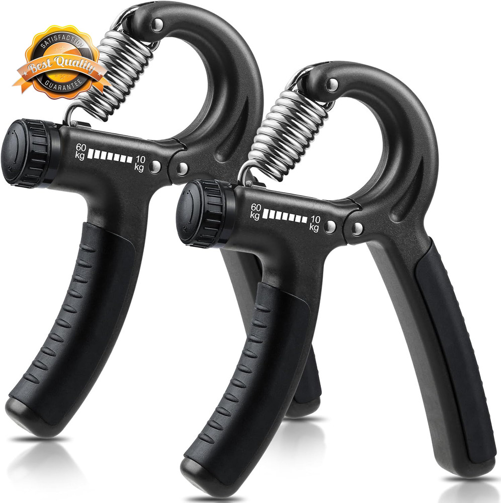 Adjustable Hand Grip Strength Trainer 22-132lb Forearm Exerciser 2 Pack