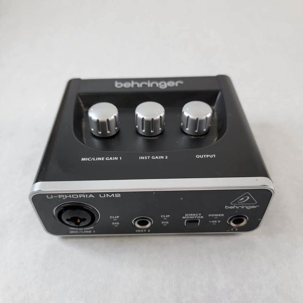 Behringer U-PHORIA UM2 Audiophile 2x2 USB Audio Interface ONLY untested