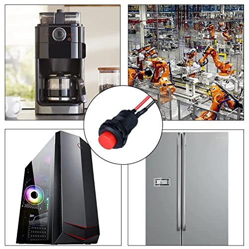 12-Pack 12mm Mini Push Button Switch AC 250V/1.5A Momentary Multicolored