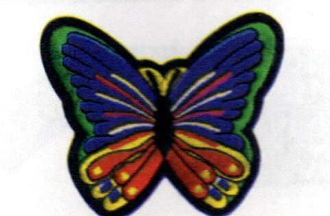 BUTTERFLY BIKER CHOPPER MOTORCYCLE PATCH - PT355