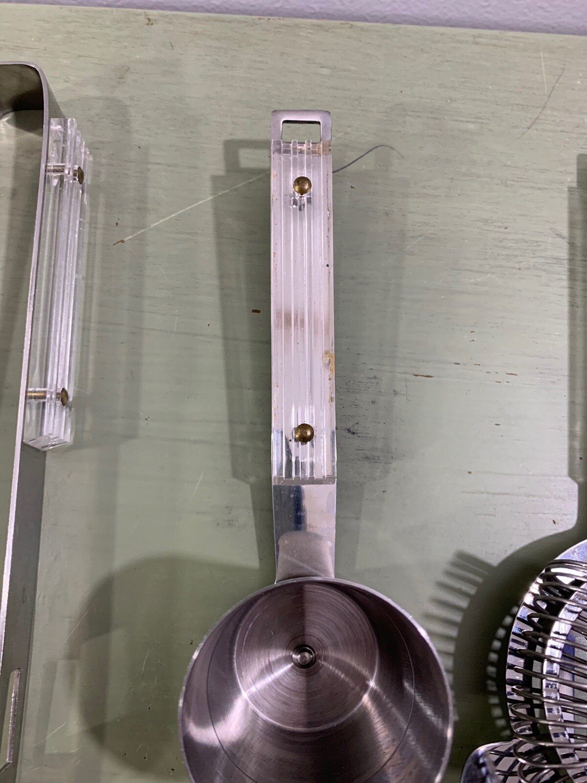 Vintage Bar Set Mid Century Modern Lucite