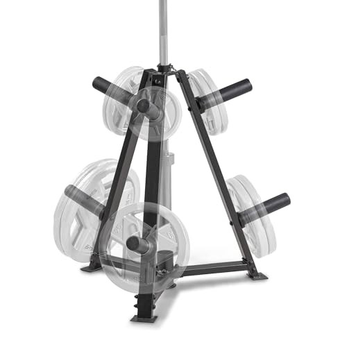 Olympic Weight Plate Tree for 2-Inch Plates Weight Storage Triangular - Black